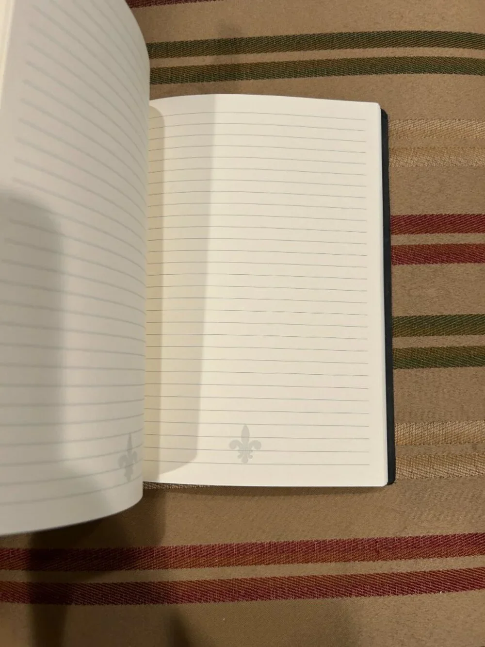 Barnes & Noble Croc Leather Hand Made ITALY Journal - Embossed Waves